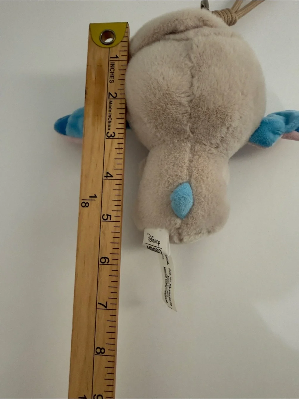 Disney Miniso Stitch Eat Something Before Sleep Keychain Plush